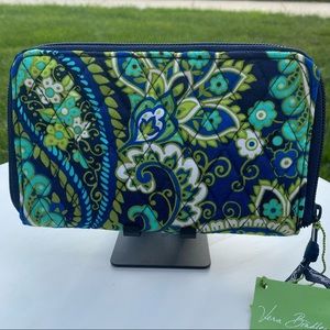 Vera Bradley Zip-Around Wallet Rhythm & Blues